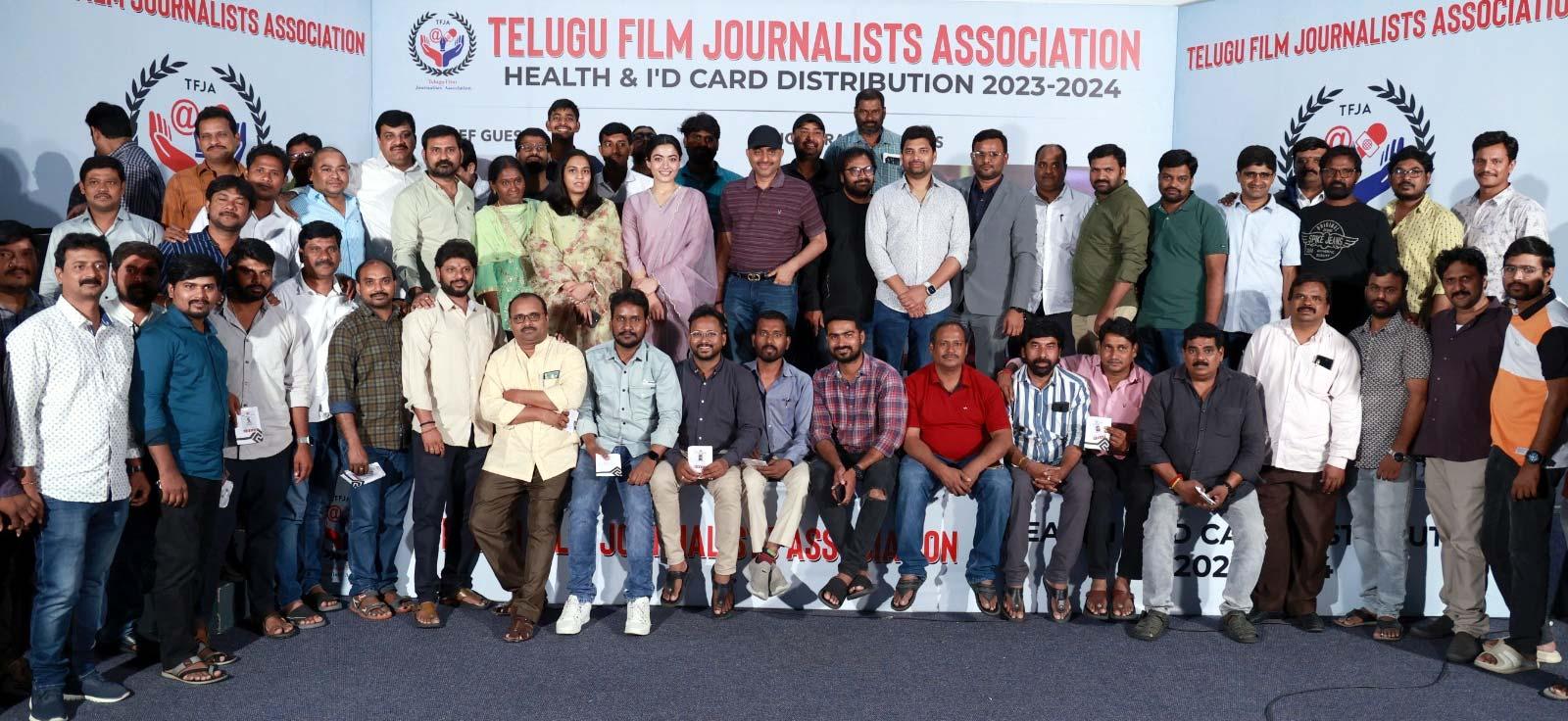 Rashmika Mandanna Handed Over ID, Health Cards To The Members Of TFJA