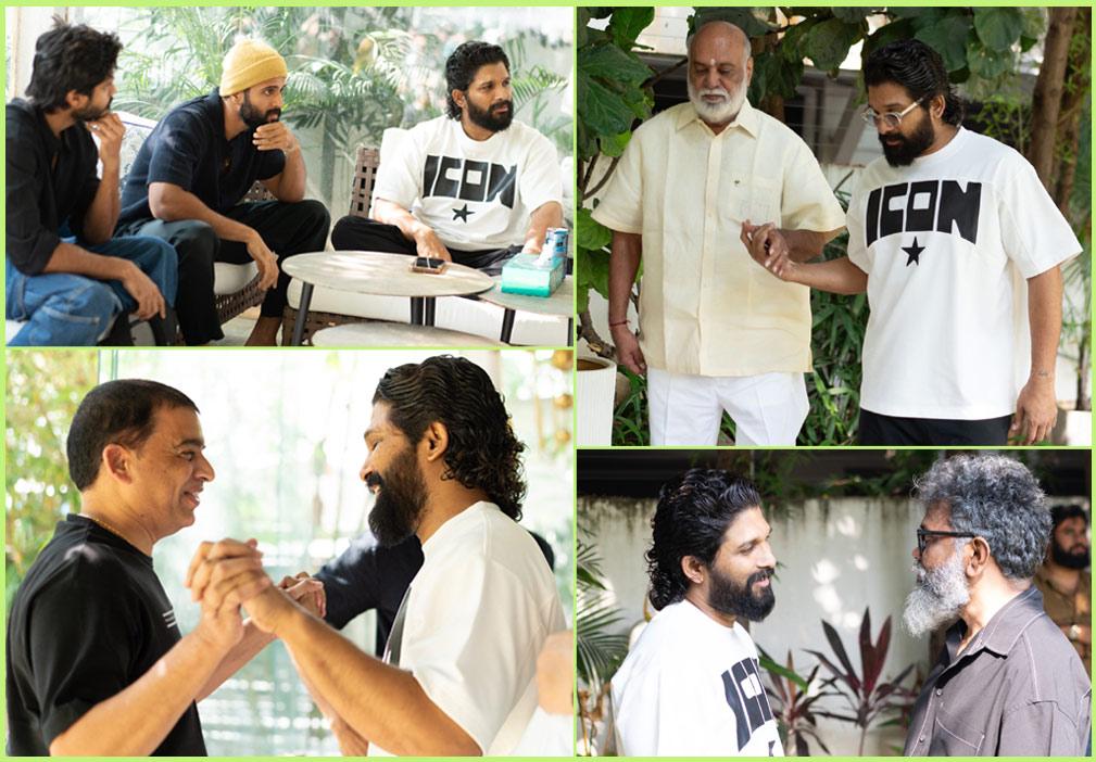 Post Arrest - Tollywood Stars Visit Allu Arjun