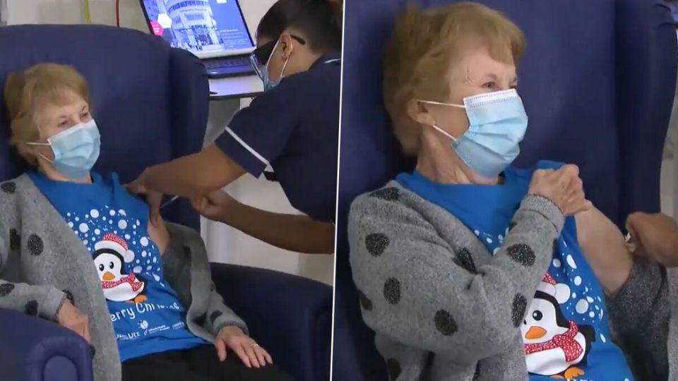 90-Yr-Old 1st In World To Get Covid Vaccine