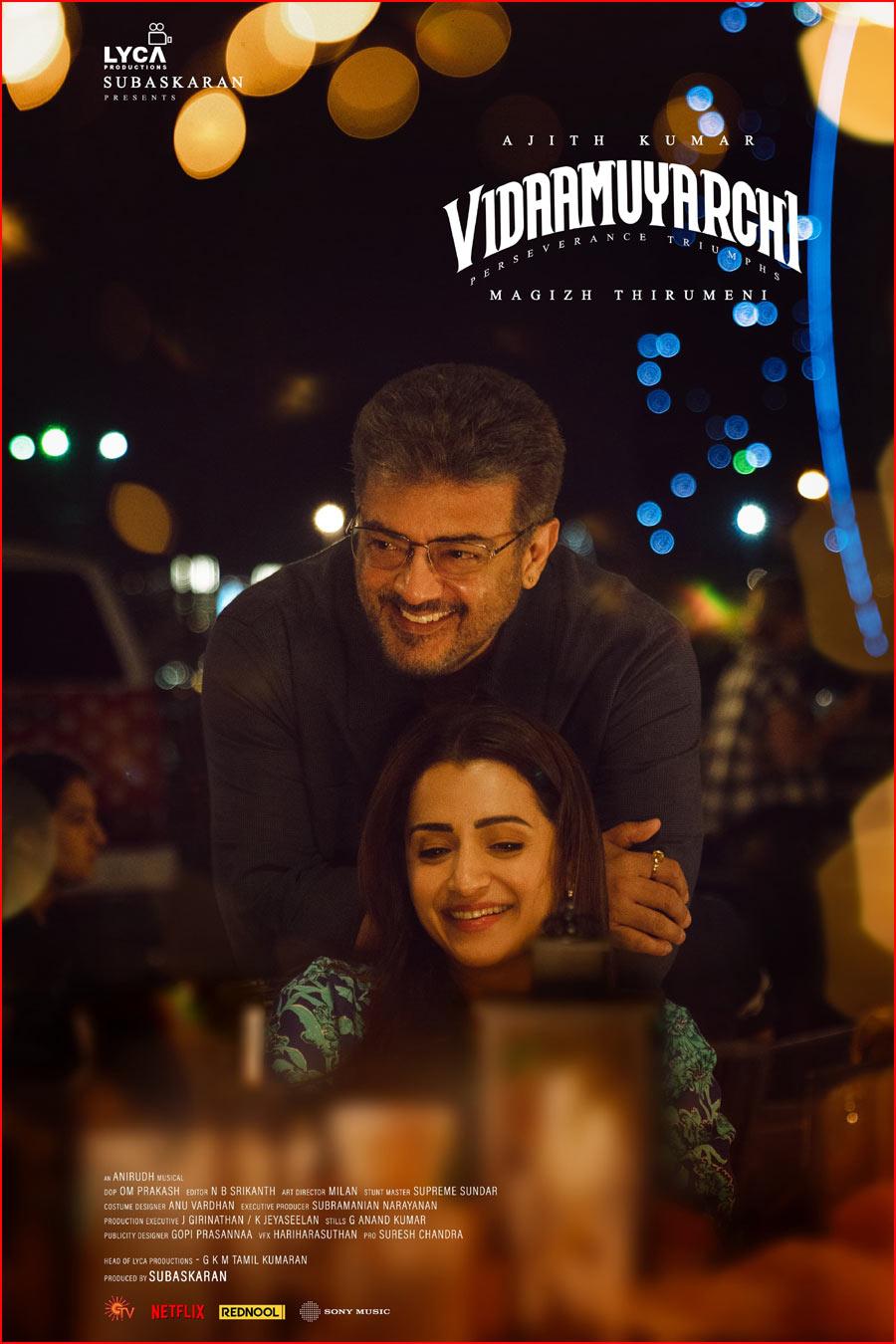 Ajith, Trisha new look from VidaaMuyarchi out