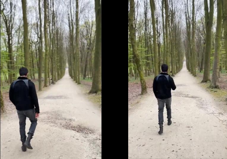 VD surprises with his long walks