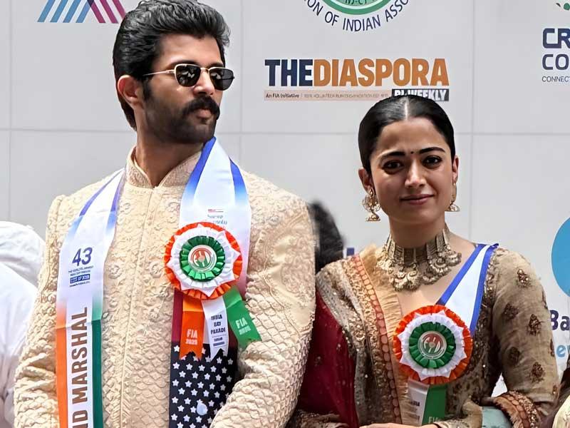 Vijay Devarakonda-Rashmika illuminate I-Day celebrations in New York