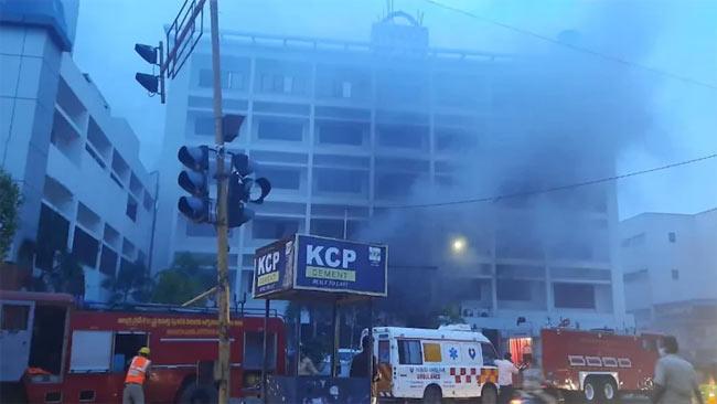 Fire Accident In Vijayawada's Corona Facility, 11 Dead