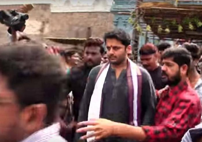 Nitin Caught Red-Handed In Temple
