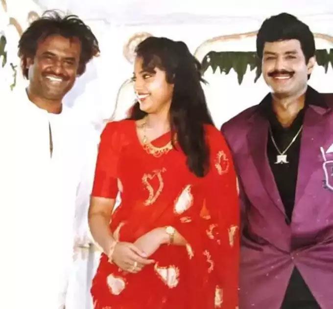 A kiss with Balakrishna.. Meena screams
