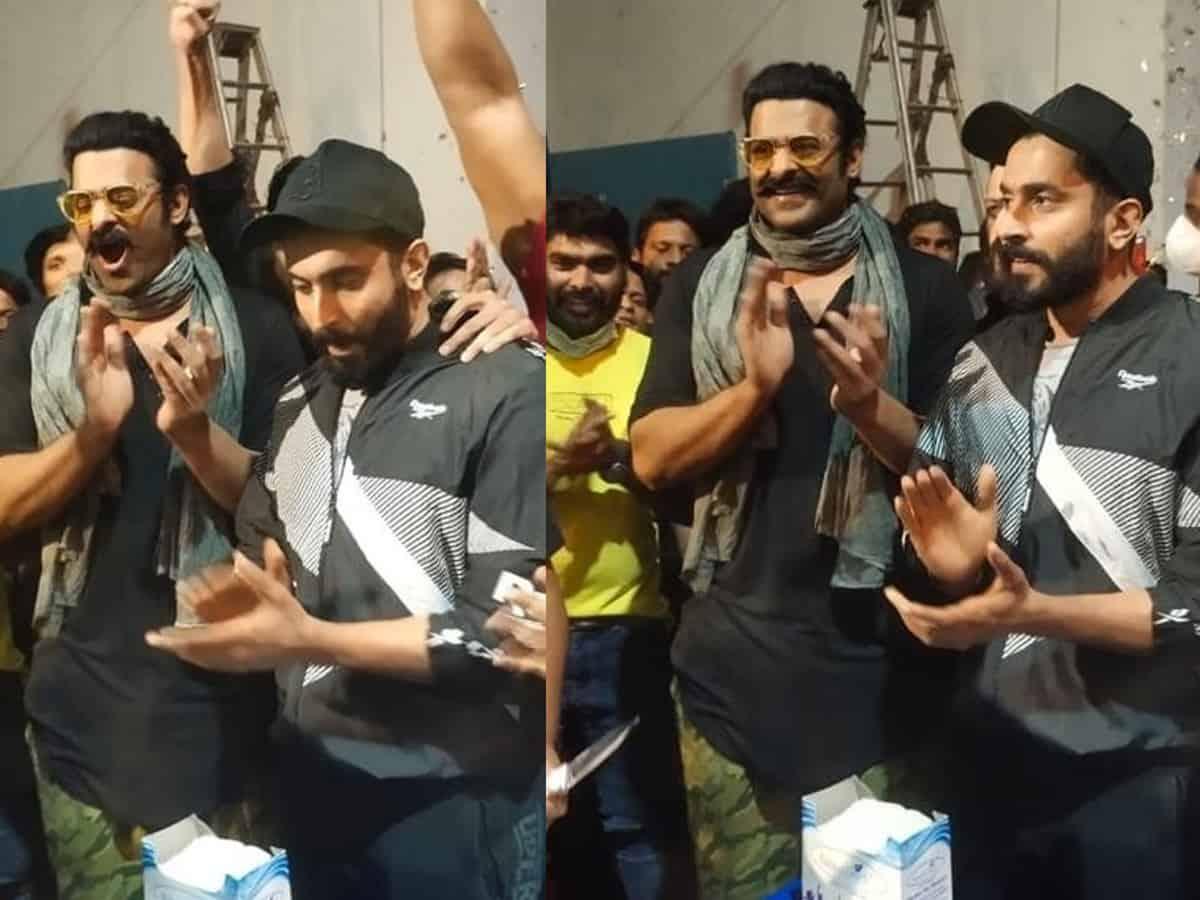 Adipurush Movie Team Celebrating 100 Days of Shoot