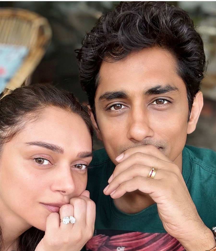 Aditi Rao Hydari and Siddharth confirm engagement