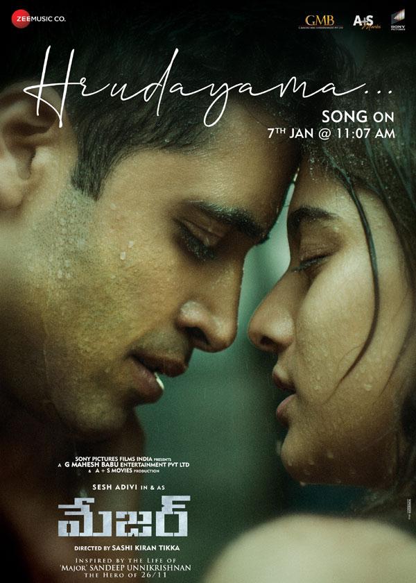 Adivi Sesh Major First Single Hrudayama On 