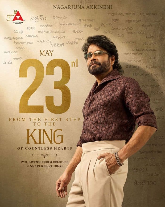 May 23 Marks The Start Of A 40 Year Film Journey For Akkineni Nagarjuna