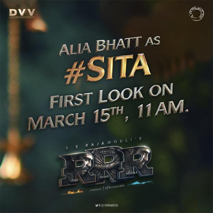Alia Bhatt First Look As Sita In RRR Out On March 15th