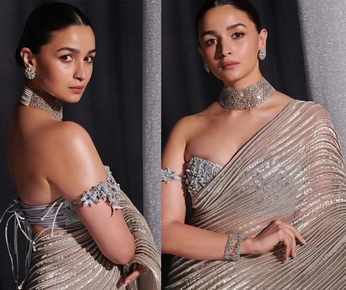 Alia Bhatt Makes a Jaw Dropping Appearance in Saree