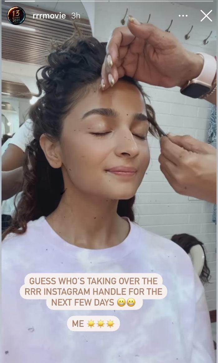 Alia Bhatt to take over RRR Instagram