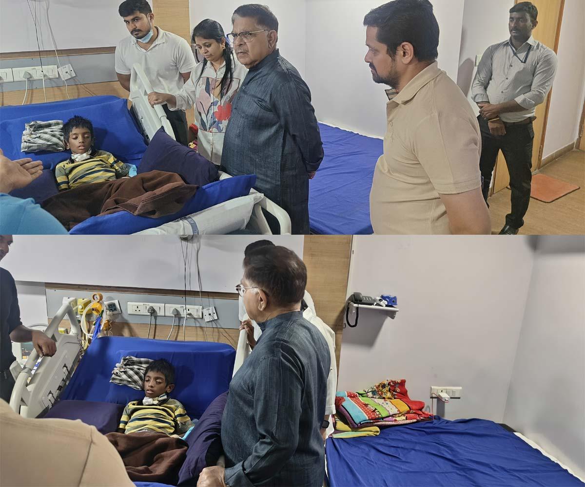 Allu Aravind visits Sri Tej
