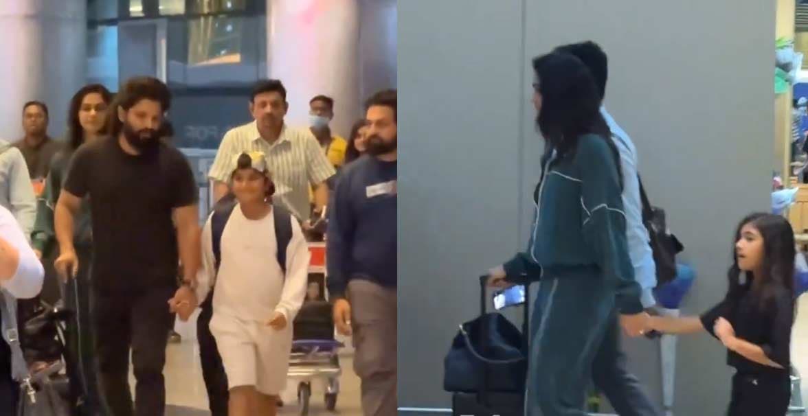 Allu Arjun from Dubai to Hyderabad