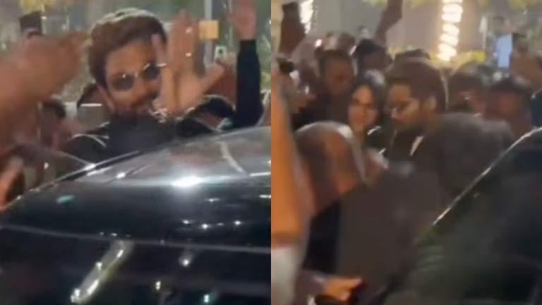 Allu Arjun mobbed by fans 