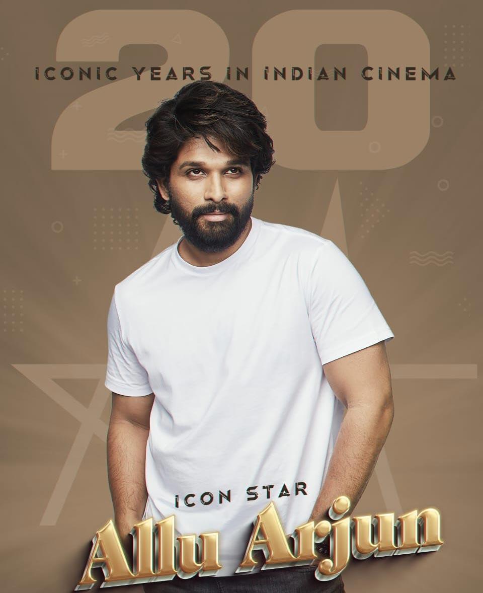Allu Arjun Pens a Heartfelt Note on completing 20 Yrs in TFI
