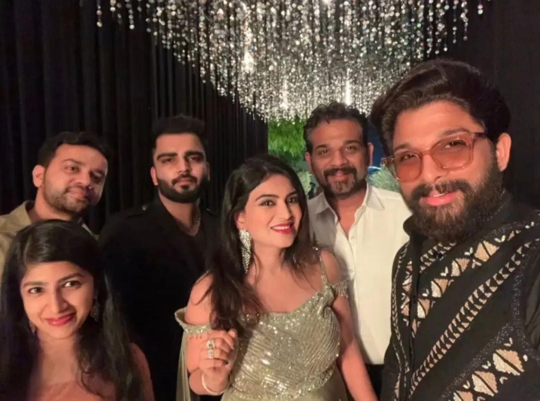 Allu Arjun, Sneha Reddy Dazzles At Their Diwali Party