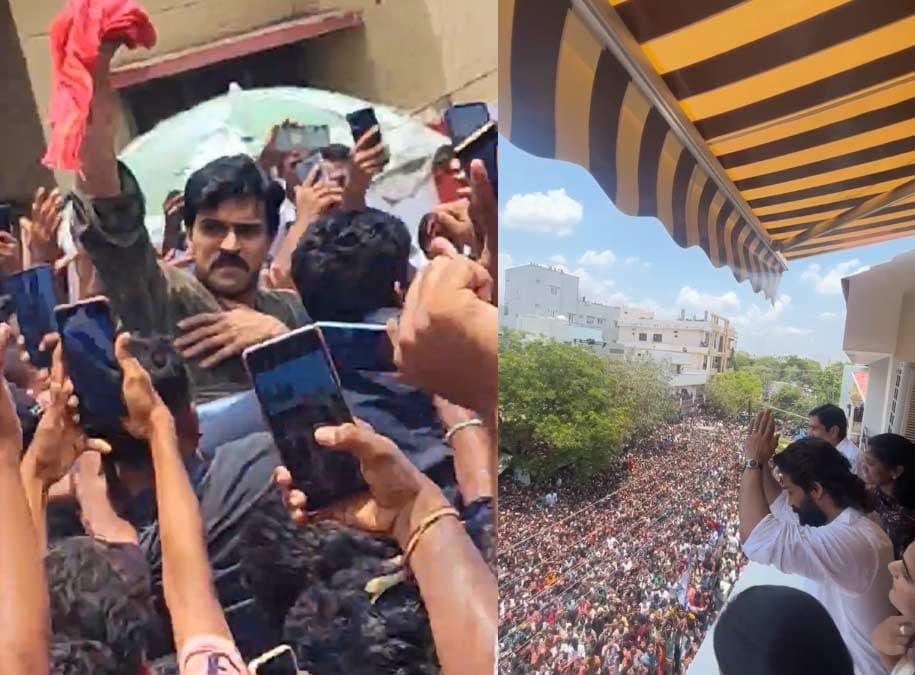 Allu Arjun there - Ram Charan here