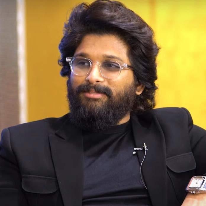 Allu Arjun with media