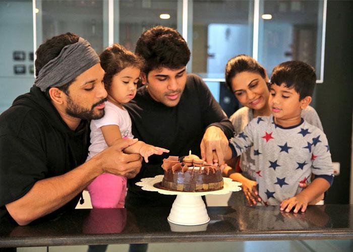 Allu Sirish Celebrates His Birthday with Brother's Family