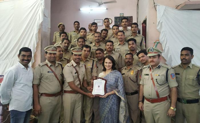 Amala Greets Fire Service Department