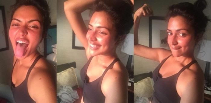 Amala Paul Different Expressions Hulchal in Social Media