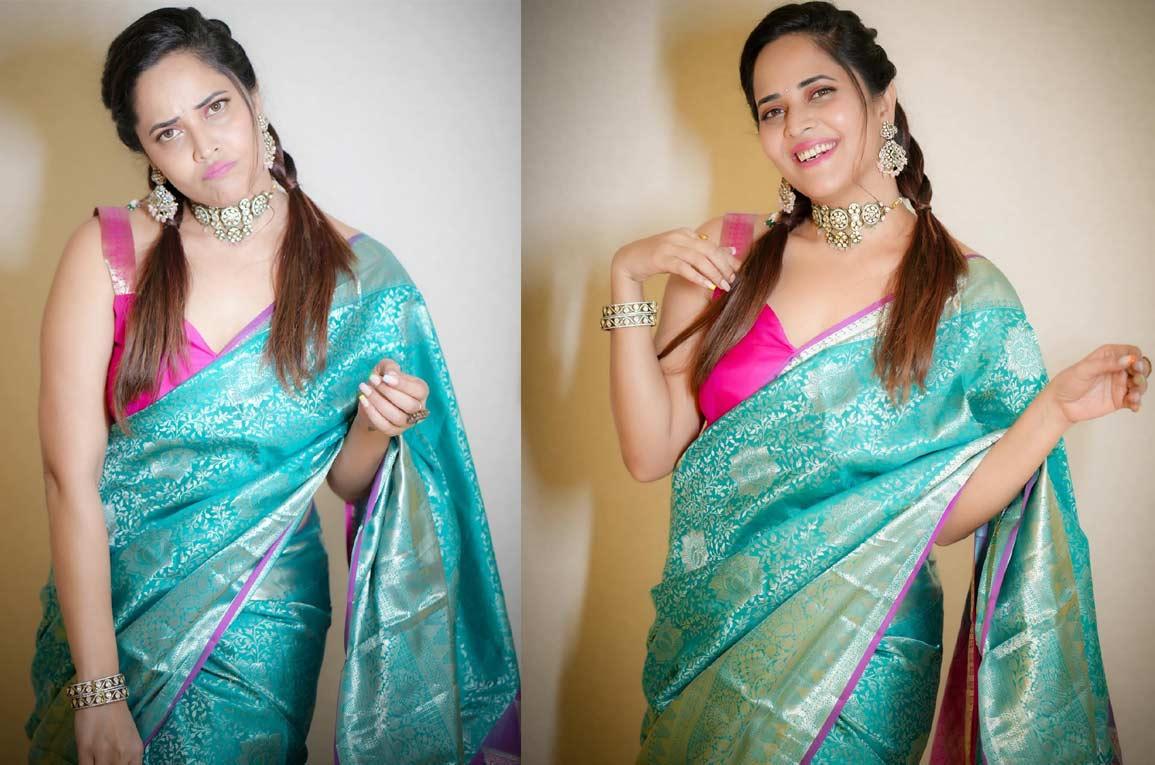 Anasuya Bharadwaj Slays Traditional Look