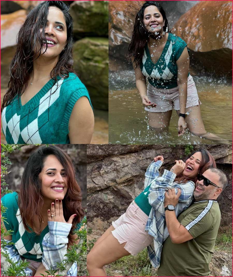 Anasuya chilling on vacation
