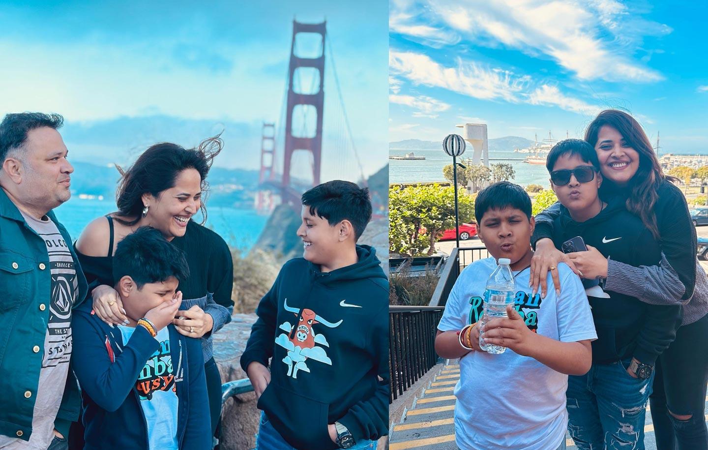 Anasuya Enjoying The Vacation With Her Family