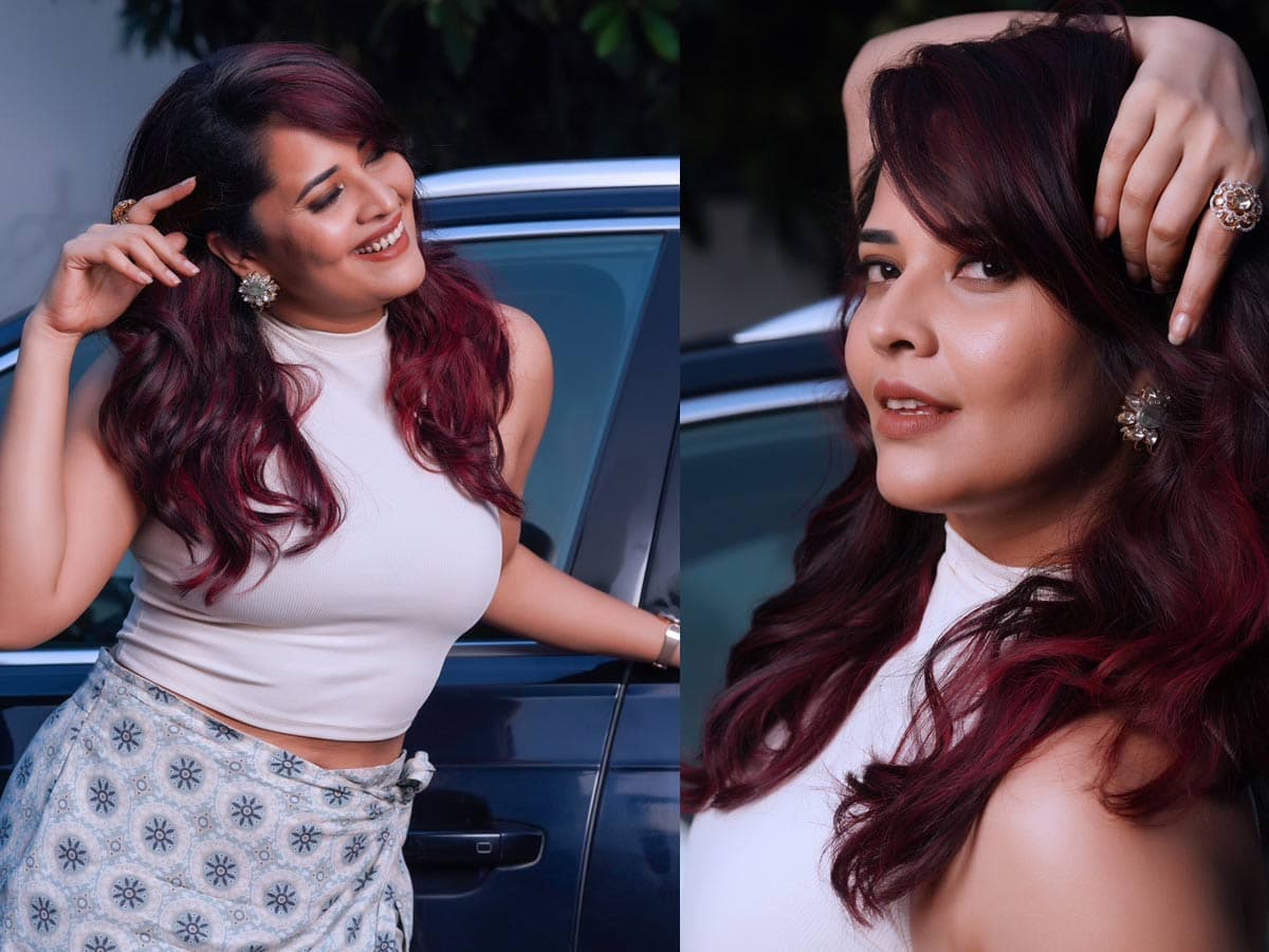 Anasuya in modern outfit