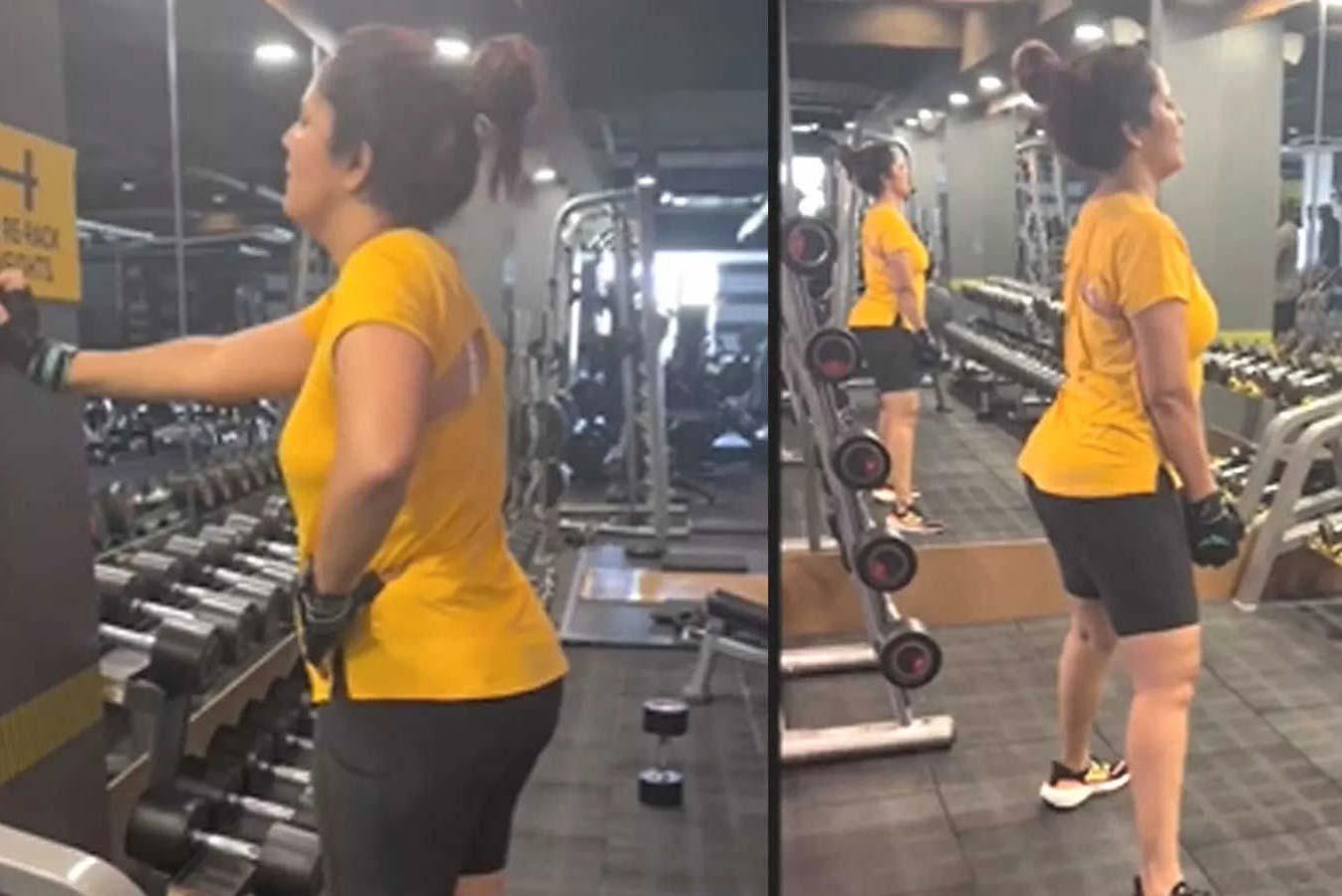 Anasuya Intense Gym Grind Video 