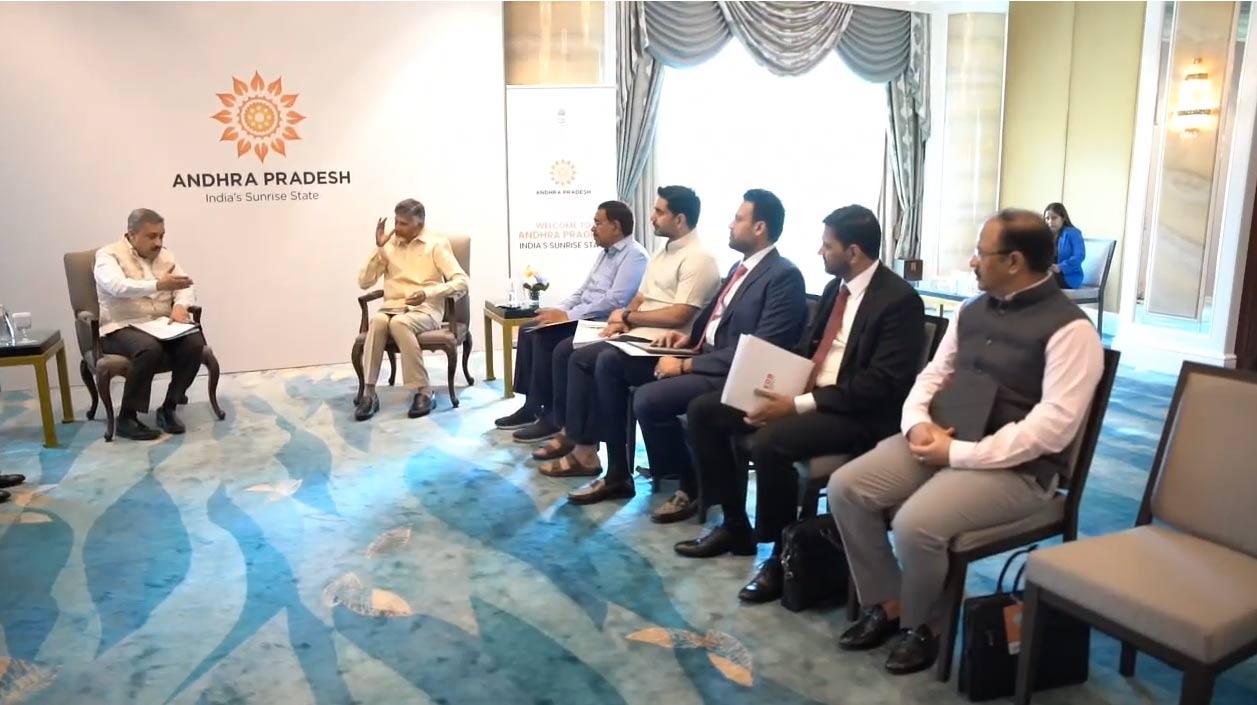 Andhra CM Chandrababu Naidu lands in Singapore to woo investors