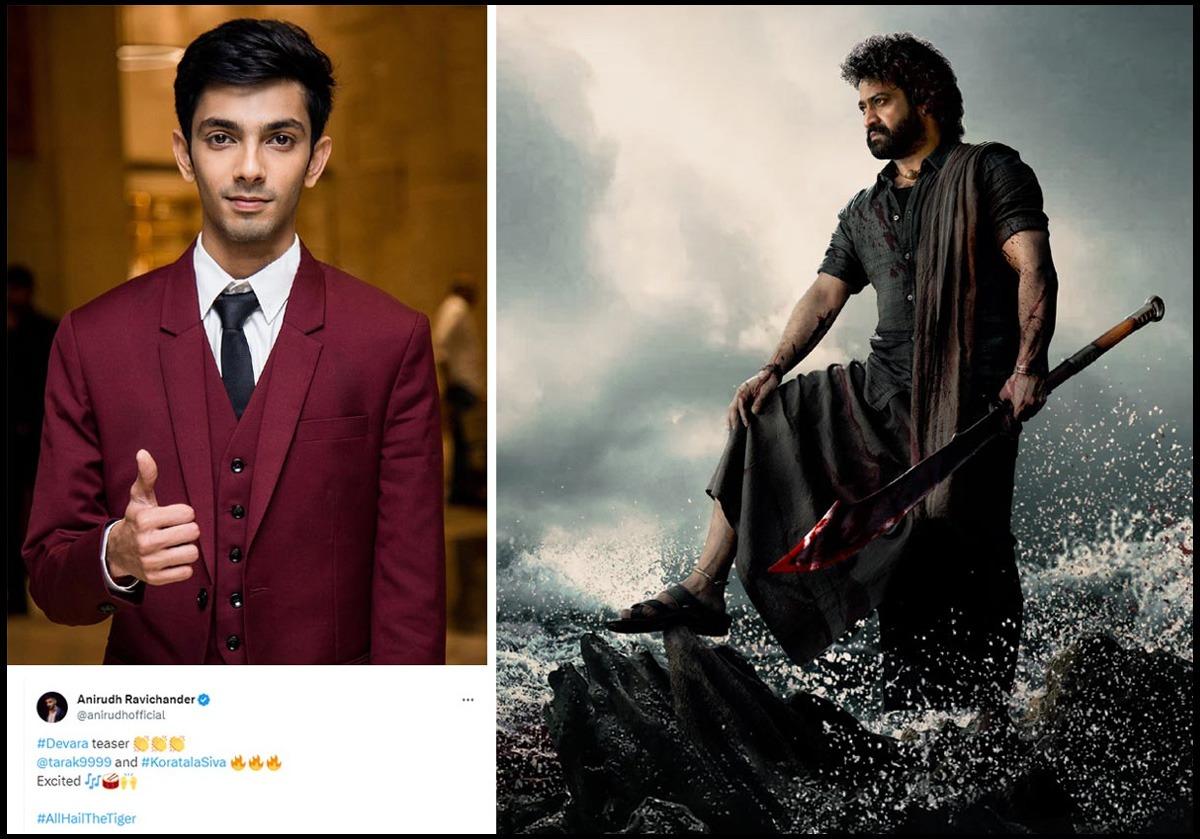Anirudh Teases On NTR Devara