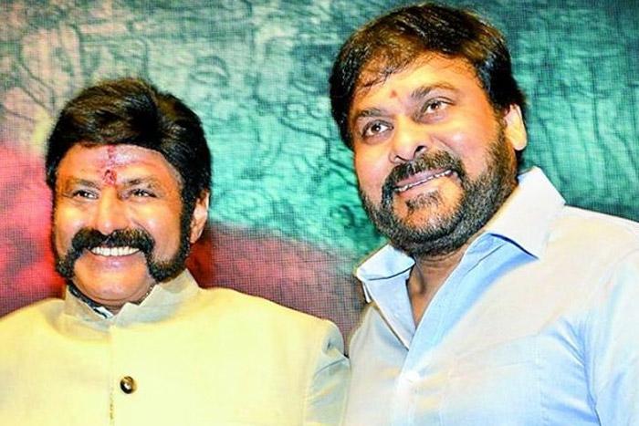 Balakrishna at Sye Raa Sets
