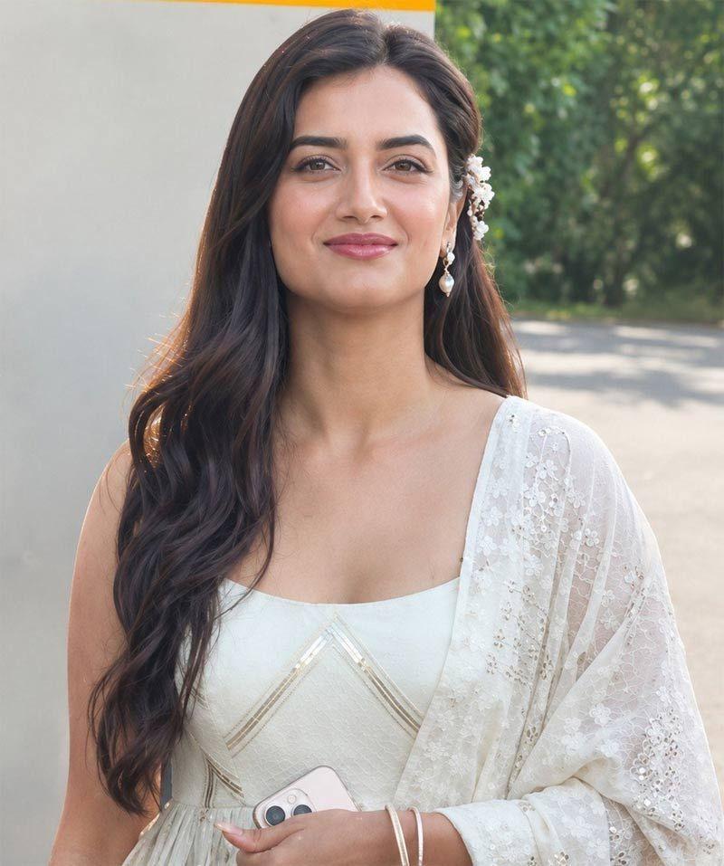 Bhagyashri Borse in Lenin Trailer Launch