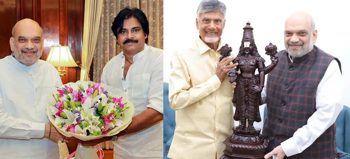 BJP, TDP, Jana Sena join hands to fight Lok Sabha