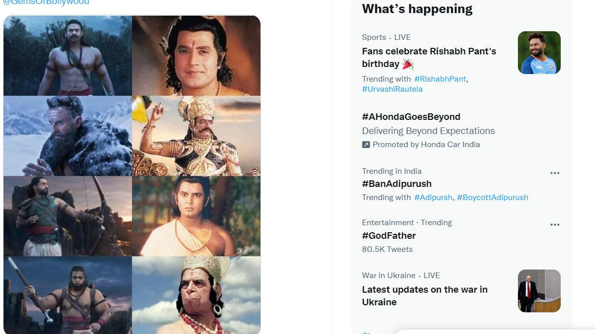 BoyCottAdipurush, BanAdipurush hashtags trends on Twitter