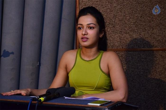 Catherine Tresa self dubbing for Gautham Nanda