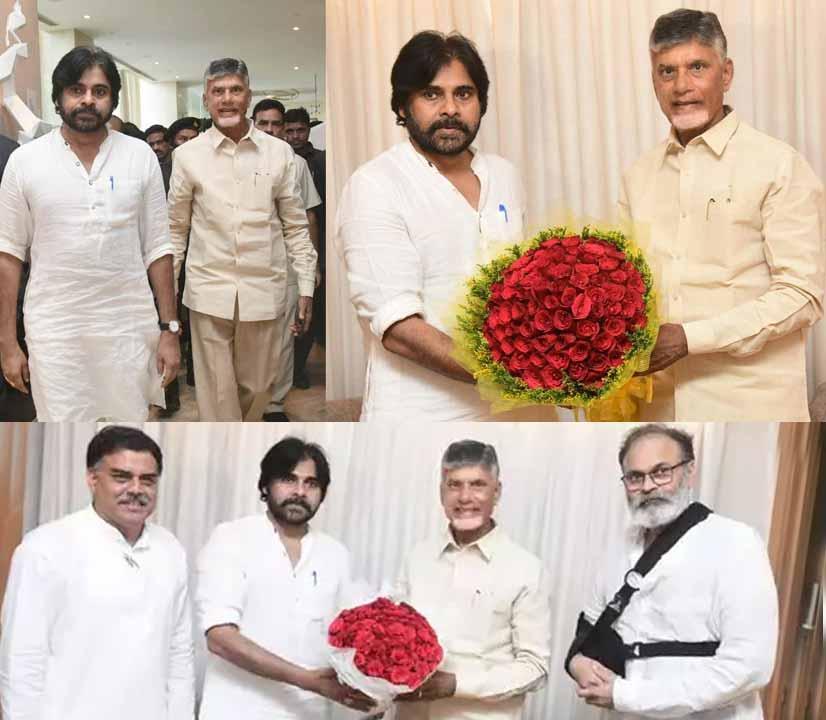 Chandrababu meets Pawan kalyan