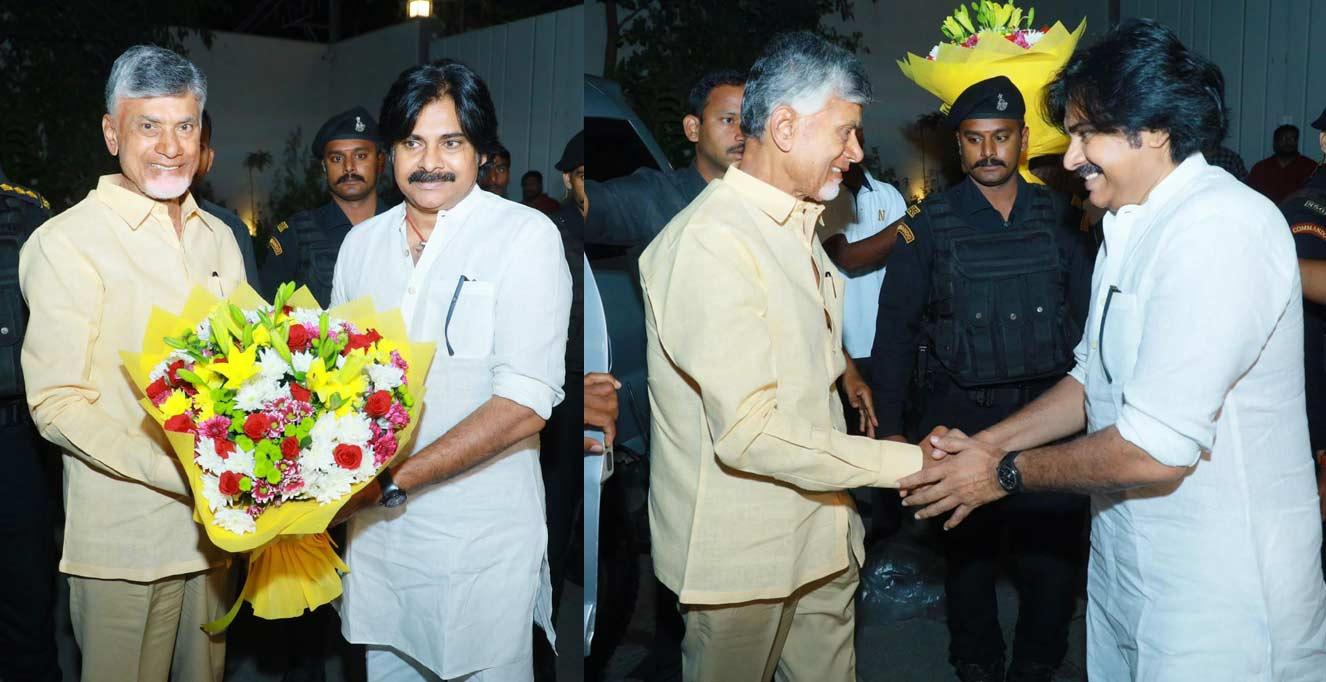 Chandrababu Visited Pawan Kalyan House