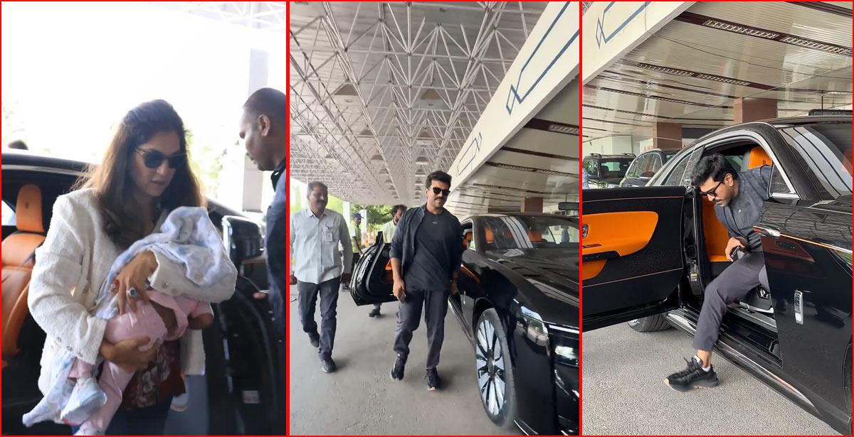 Charan to Mumbai with Upasana and Klin Kaara