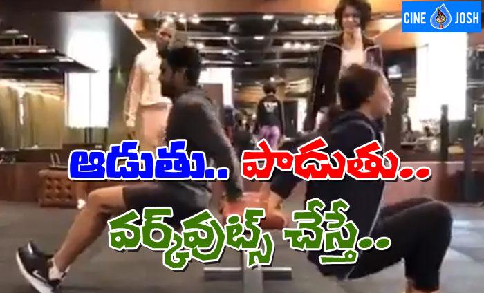 Charan-Upasana Workout Video Sensation in Social Media
