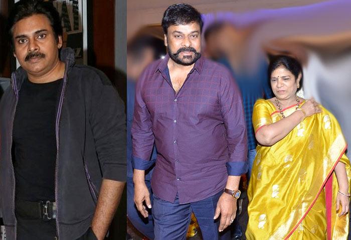 Chiranjeevi and Surekha's Visit to Pawan Kalyan's Film Sets