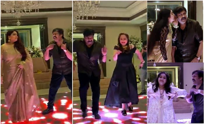 Chiru Didnt Ignore Dance with 80â€™s Aunties!