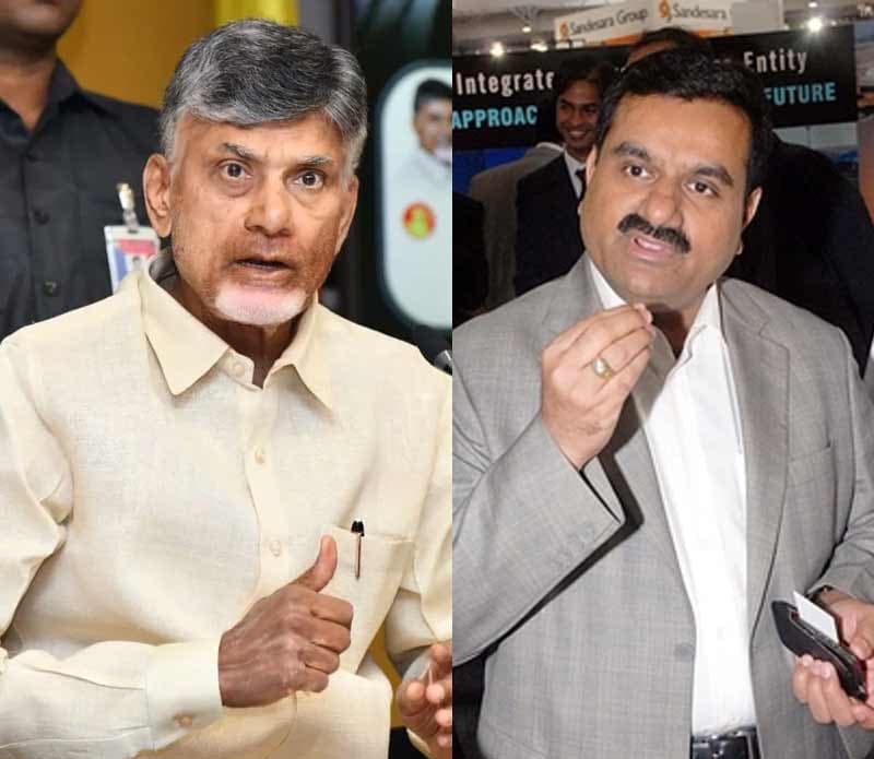 CM Chandrababu ties with Adani