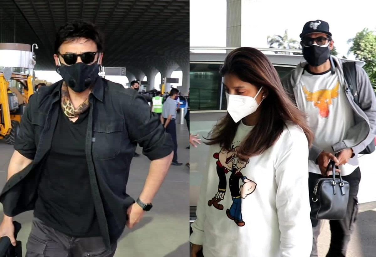 Daggubati Heroes at Mumbai Airport