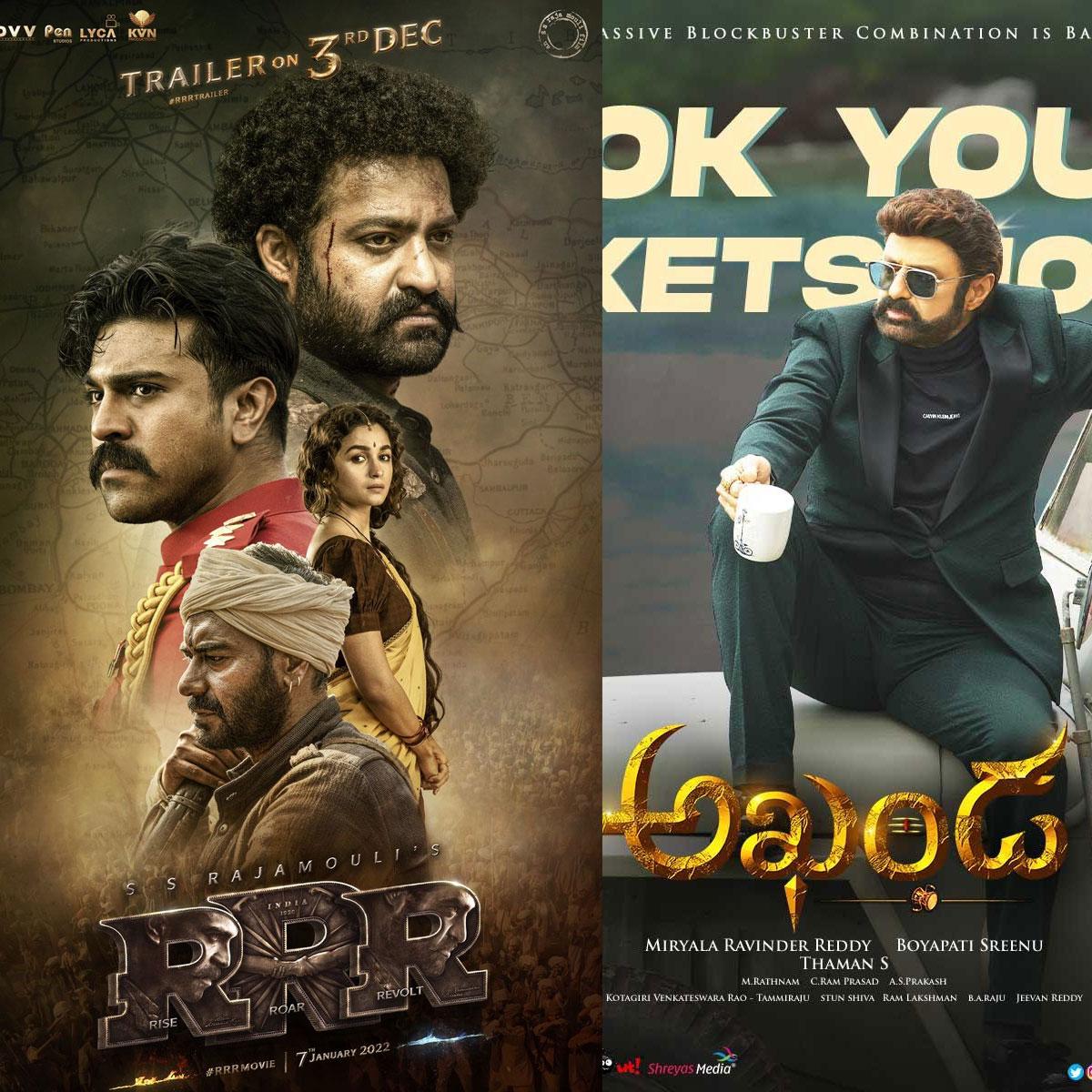 December 2 Akhanda Release - December 3 RRR Trailer Release