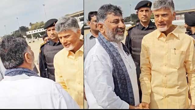 DK Shivakumar meets Chandrababu