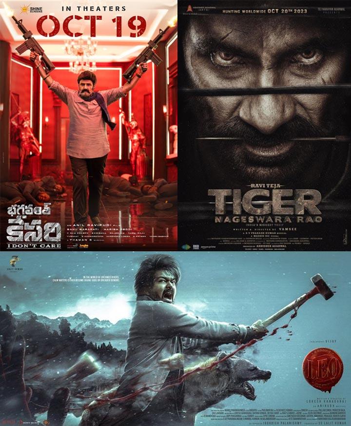Dussehra fight  between Balayya, Vijay and Ravi Teja