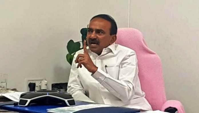 Etela Rajender removed from Health Minister post